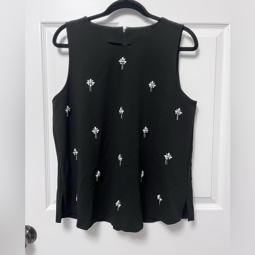 ✨ Ann Taylor Jeweled Shell Blouse - Picture 3 of 12